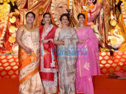 Photos: Kajol, Tanishaa Mukerji and Tanuja snapped during Durga Puja at North Bombay Sarbojanin
