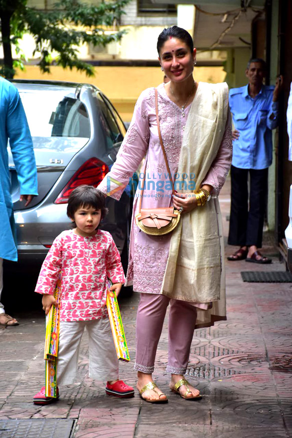 photos kareena kapoor khan and taimur ali khan spotted at karishma kapoors office in khar 3