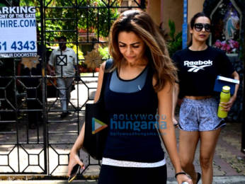 Photos: Malaika Arora and Amrita Arora spotted after yoga class in Bandra
