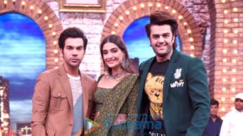 Photos: Rajkummar Rao and Sonam Kapoor Ahuja snapped on sets of Maniesh Paul’s show