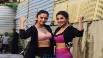 Photos: Rakul Preet Singh and Sophie Choudry spotted at the gym