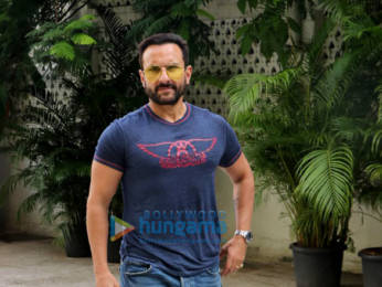 Photos: Saif Ali Khan spotted during the promotions of Laal Kaptaan