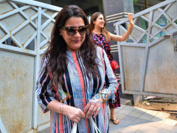 Photos: Sara Ali Khan and Varun Dhawan snapped at David Dhawan's office in Juhu