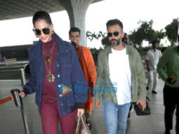 Photos: Sushant Singh Rajput, Sonam Kapoor Ahuja and Anand Ahuja snapped at the airport