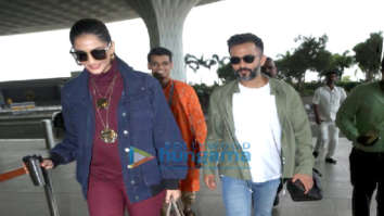 Photos: Sushant Singh Rajput, Sonam Kapoor Ahuja and Anand Ahuja snapped at the airport