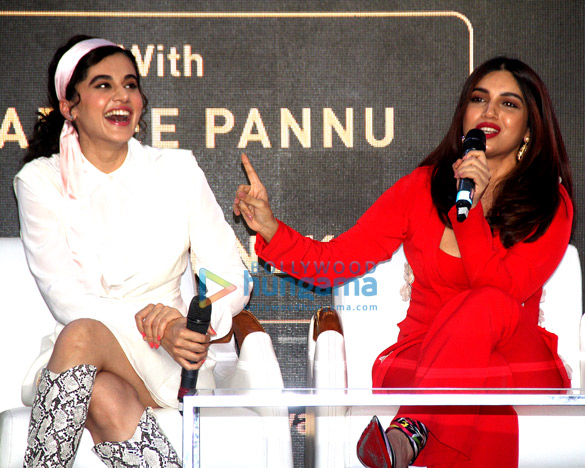 photos taapsee pannu and bhumi pednekar snapped at an event for ngo plan india 2