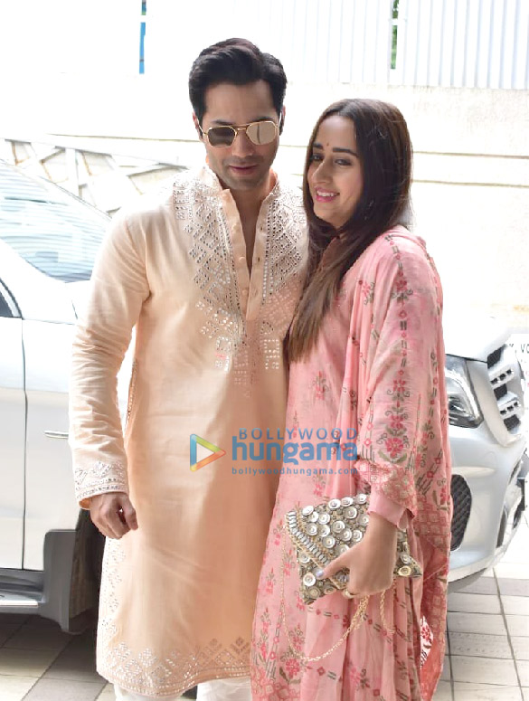 photos varun dhawan natasha dalal rohit dhawan and others snapped during laxmi pujan 2