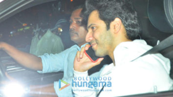Photos: Varun Dhawan and Aparshakti Khurana snapped at the gym in Juhu