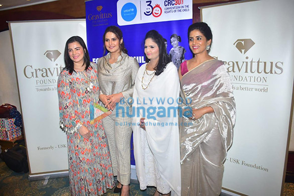 photos zareen khan sonali kulkarni and others grace the special press conference on child rights by unicef 1