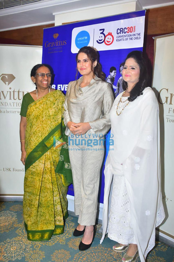 photos zareen khan sonali kulkarni and others grace the special press conference on child rights by unicef 3