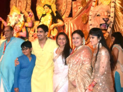 Rani Mukerji, Ayan Mukerji, Sharbani Mukherjee and others snapped visiting Durga pandal