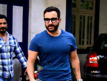 Photos: Saif Ali Khan snapped at a dubbing studio in Bandra