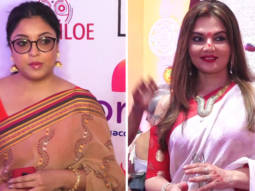 Tanushree Dutta, Deepshika and Ishita Ganguly Playing Sindur Holi at Durga Pandal Malad | Part 1