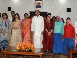 The first screening of Taapsee Pannu and Bhumi Pednekar starrer Saand Ki Aankh was organized for the Vice President M. Venkaiah Naidu and his family