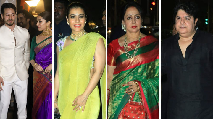 Tiger Shroff, Shraddha Kapoor, Kajol, Sajid Khan & others at Amitabh Bachchan’s Grand Diwali Party