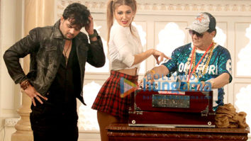on the sets of the movie Vo Meri Student Hai
