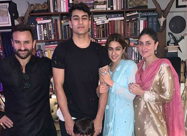 Sara Ali Khan celebrates Diwali with Saif Ali Khan, Kareena Kapoor, Ibrahim and Taimur; see pics