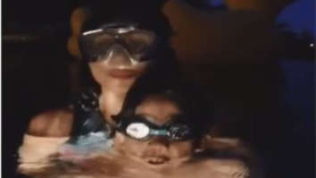 Shilpa Shetty teaches son Viaan the tricks of “breathing right” underwater