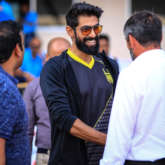 ISL 2019 - 2020: Rana Daggubati meets the Hyderabad FC players during their first match