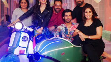 on the sets of the movie Indoo Ki Jawani