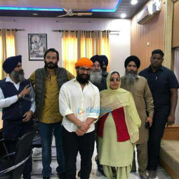 on the sets of the movie Laal Singh Chaddha