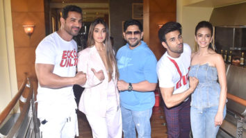 Pagalpanti team spotted during the promotion