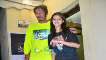 Photos: Ananya Panday, Chunky Pandey, Shanaya Kapoor and others snapped at Juhu PVR