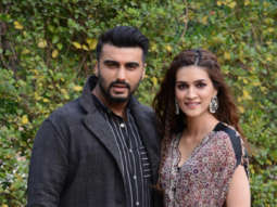 Photos: Arjun Kapoor and Kriti Sanon snapped promoting their film Panipat in Delhi