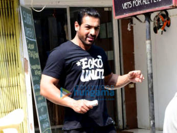 Photos: John Abraham snapped in Bandra