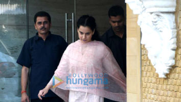 Photos: Kangana Ranaut snapped at a dubbing studio
