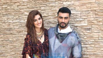 Photos: Kriti Sanon, Arjun Kapoor and Ashutosh Gowariker snapped during Panipat promotions