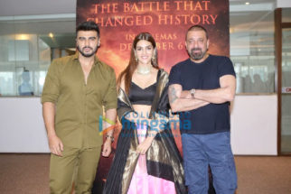 Photos: Kriti Sanon, Sanjay Dutt, Arjun Kapoor and others snapped at Panipat trailer launch