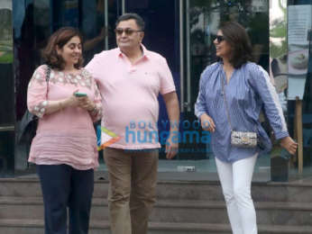 Photos: Rishi Kapoor, Neetu Kapoor and Randhir Kapoor snapped at Yauatcha, BKC