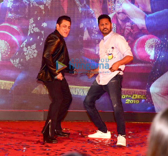 photos salman khan prabhu dheva warina hussain arbaaz khan and nikhil dwivedi grace the song launch of munna badnaam hua from their film dabangg 3 10