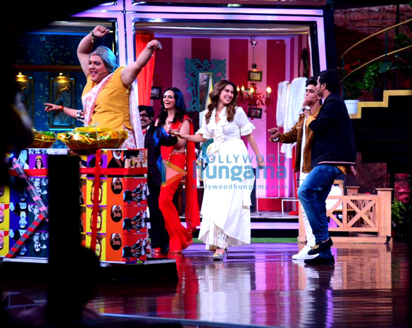 photos sara ali khan and rohit shetty snapped on the sets of the show movie masti with manish pauls show 3