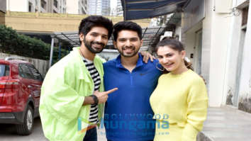 Photos: Shivaleeka Oberoi, Vardhan Puri and Arman Mallik snapped promoting the film Yeh Saali Aashiqui at Lower Parel