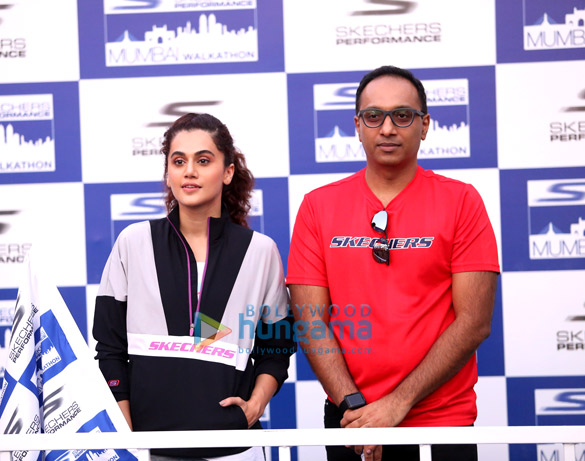 photos taapsee pannu snapped at second editions of sketchers performance mumbai marathon 1