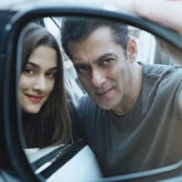 Salman Khan and Saiee Manjrekar strike a pose with this rare rear-view mirror selfie!
