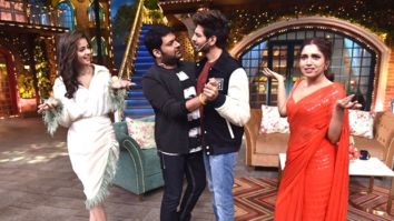 The Kapil Sharma Show: Kartik Aaryan was rewarded with kisses after shooting ‘Dheeme Dheeme’ song with Ananya Panday and Bhumi Pednekar The Kapil Sharma Show: Kartik Aaryan was rewarded with kisses after shooting ‘Dheeme Dheeme’ song with Ananya Panday and Bhumi Pednekar