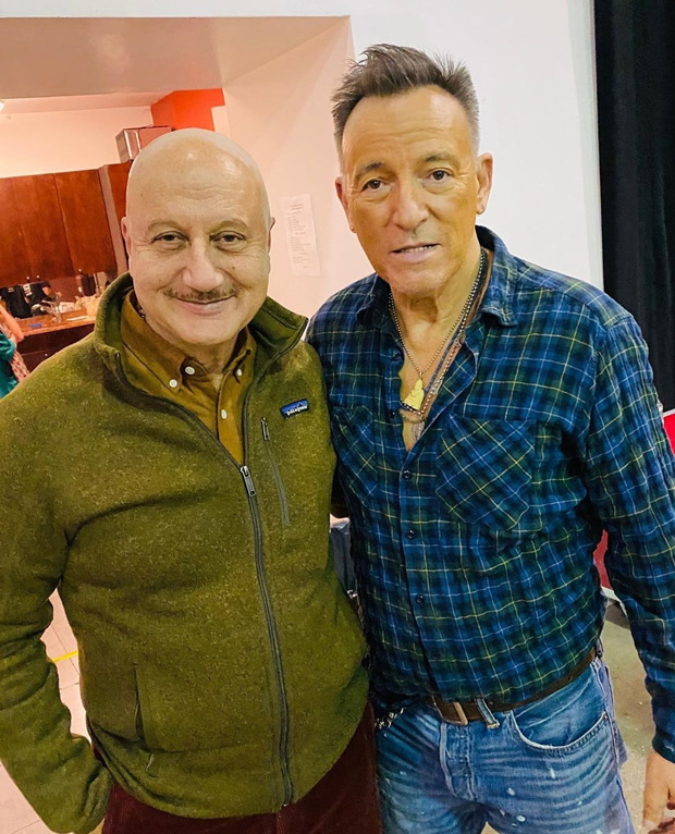 After Sting, Anupam Kher meets Bruce Springsteen