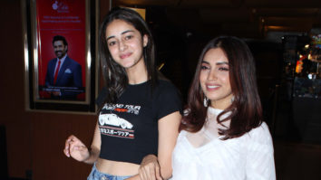 Ananya Panday & Bhumi Pednekar spotted promoting Film Pati Patni Aur Woh at Juhu PVR