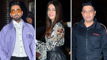 Ayushmann Khurrana, Divya Khosla Kumar & Bhushan Kumar Spotted at Estila