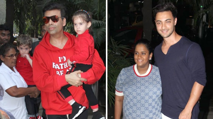 Celebs snapped at Aayush Sharma and Arpita Khan’s Christmas party Part 1