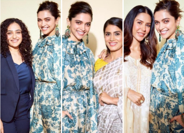 Deepika Padukone bonds with three regional stars - Nithya Menen, Sonali Kulkarni and Sonam Bajwa Deepika Padukone bonds with three regional stars - Nithya Menen, Sonali Kulkarni and Sonam Bajwa