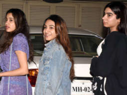 Janhvi Kapoor, Khushi Kapoor, Shanaya Kapoor and Boney Kapoor grace Anshula Kapoor’s birthday bash