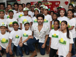 Kartik Aaryan snapped celebrating Christmas with the kids at Shed Organization