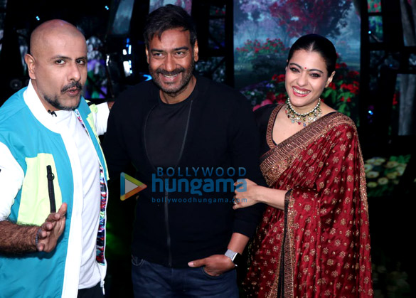 photos ajay devgn and kajol snapped on sets of indian idol promoting their film tanhaji the unsung warrior 4
