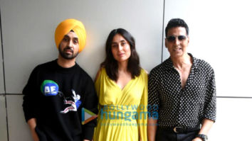 Photos: Akshay Kumar, Kareena Kapoor Khan and Diljit Dosanjh snapped during Good Newwz promotions