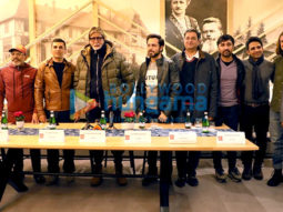 Photos: Amitabh Bachchan and team Chehre snapped at a press conference in Slovakia