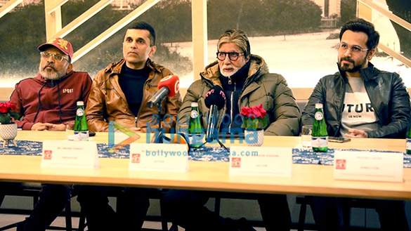 photos amitabh bachchan and team chehre snapped at a press conference in slovakia 2